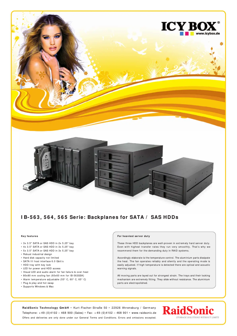 Página nº 1 - Ficha técnica Icy Box IB-565SSK