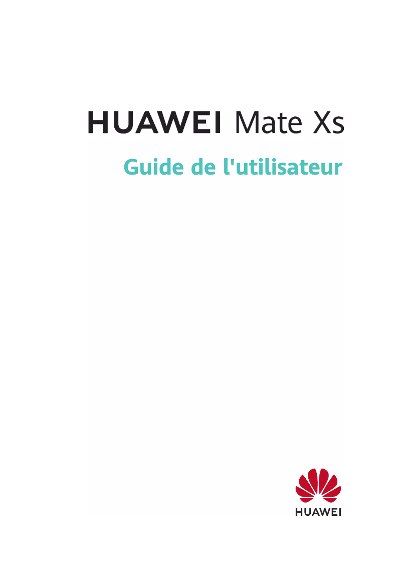 Página nº 1 - Manual de usuario Huawei Mate Xs