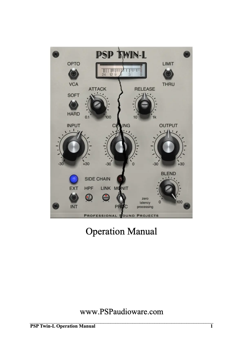 Imagen de la primera página del manual del dispositivo Twin-L