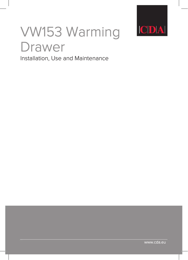 Página 1 del manual Manual de usuario CDA VW153SS