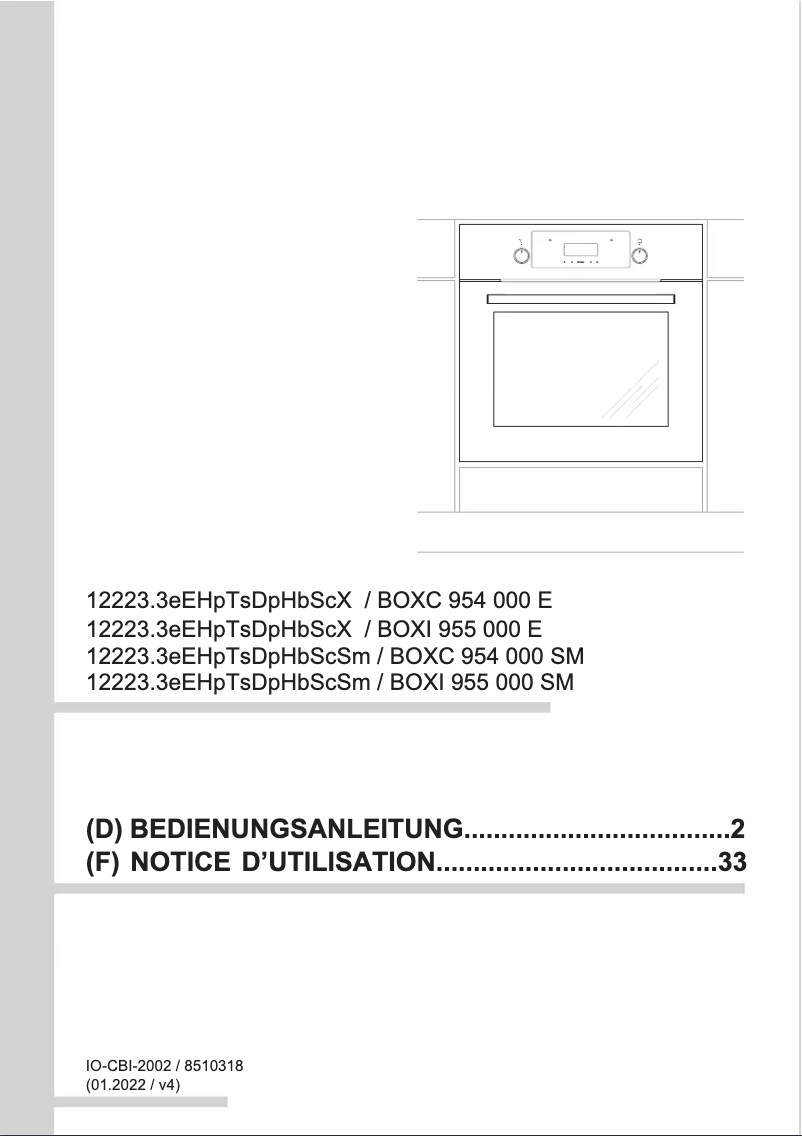 Imagen de la primera página del manual del dispositivo BOXI 955 000 SM
