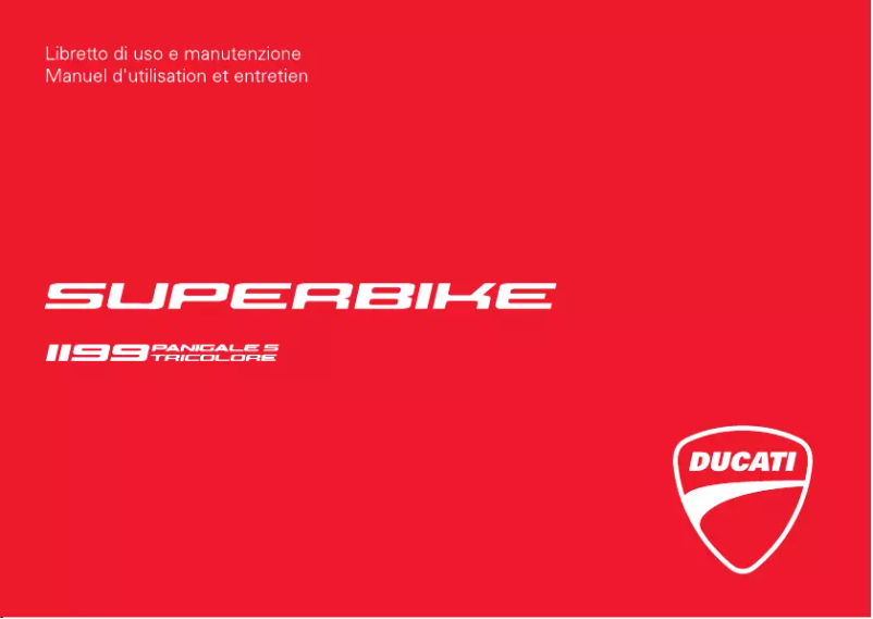 Página 1 del manual Manual de usuario Ducati 1199 Panigale S Tricolore (2012)