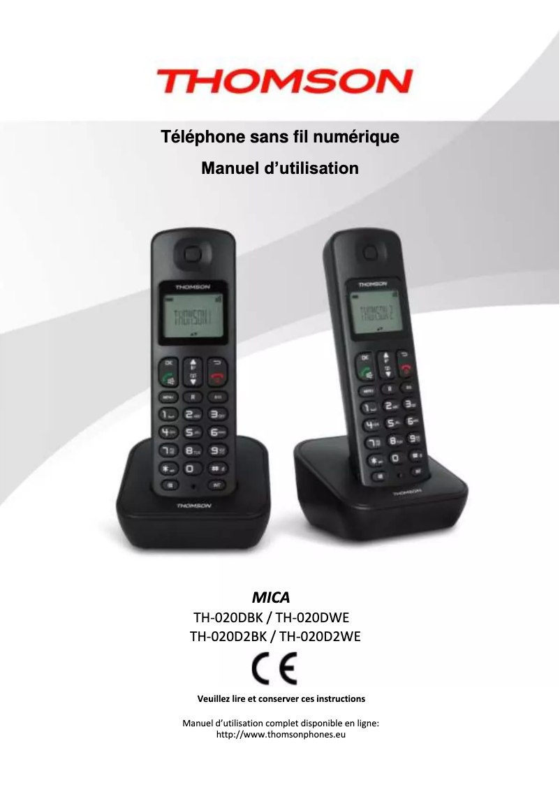 Página 1 del manual Manual de usuario Thomson Mica