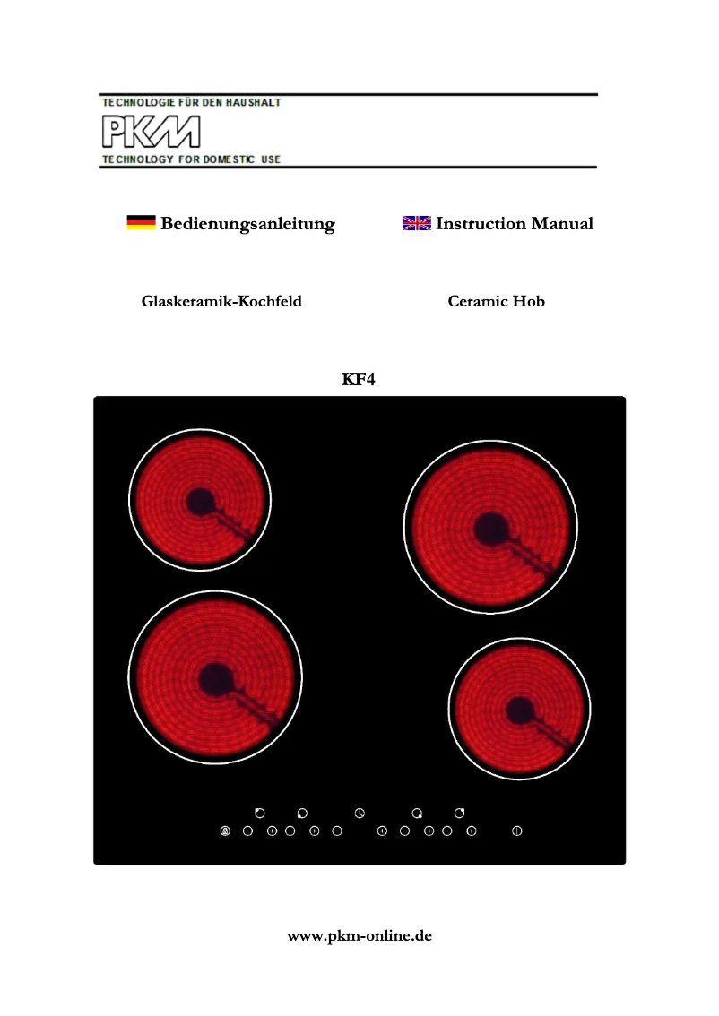 Imagen de la primera página del manual del dispositivo KF4