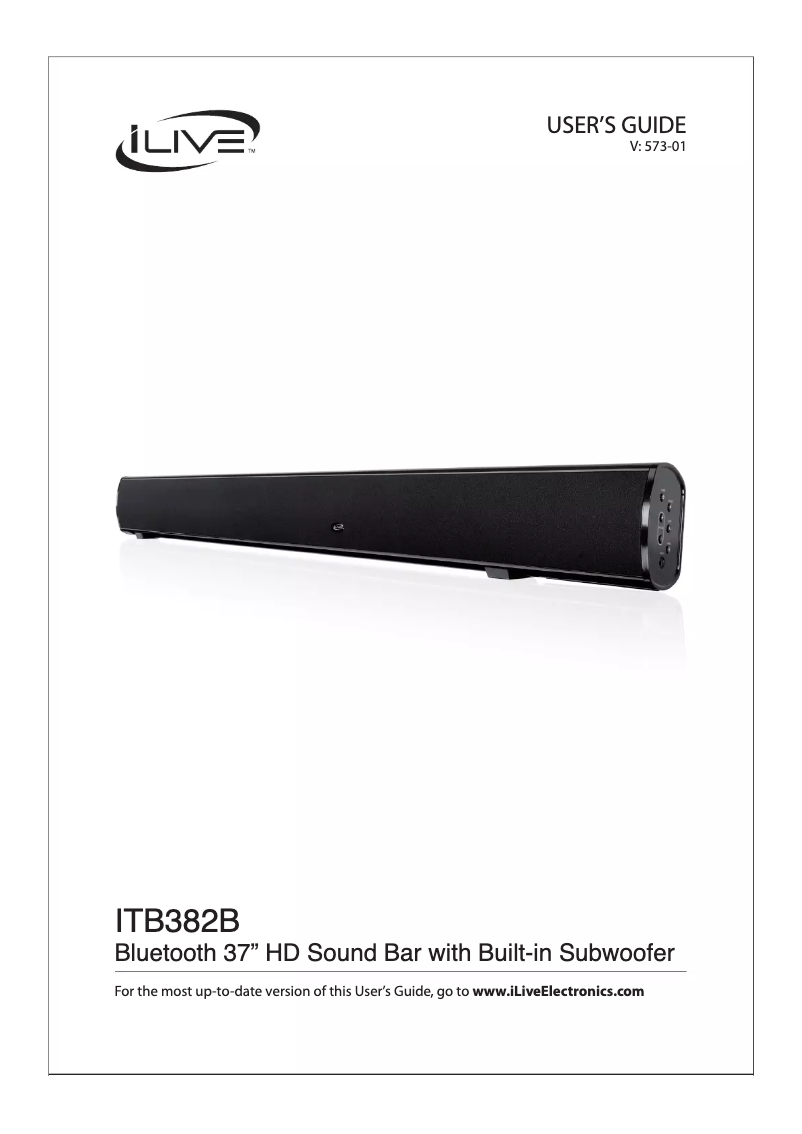 Página 1 del manual Manual de usuario iLive ITB382B