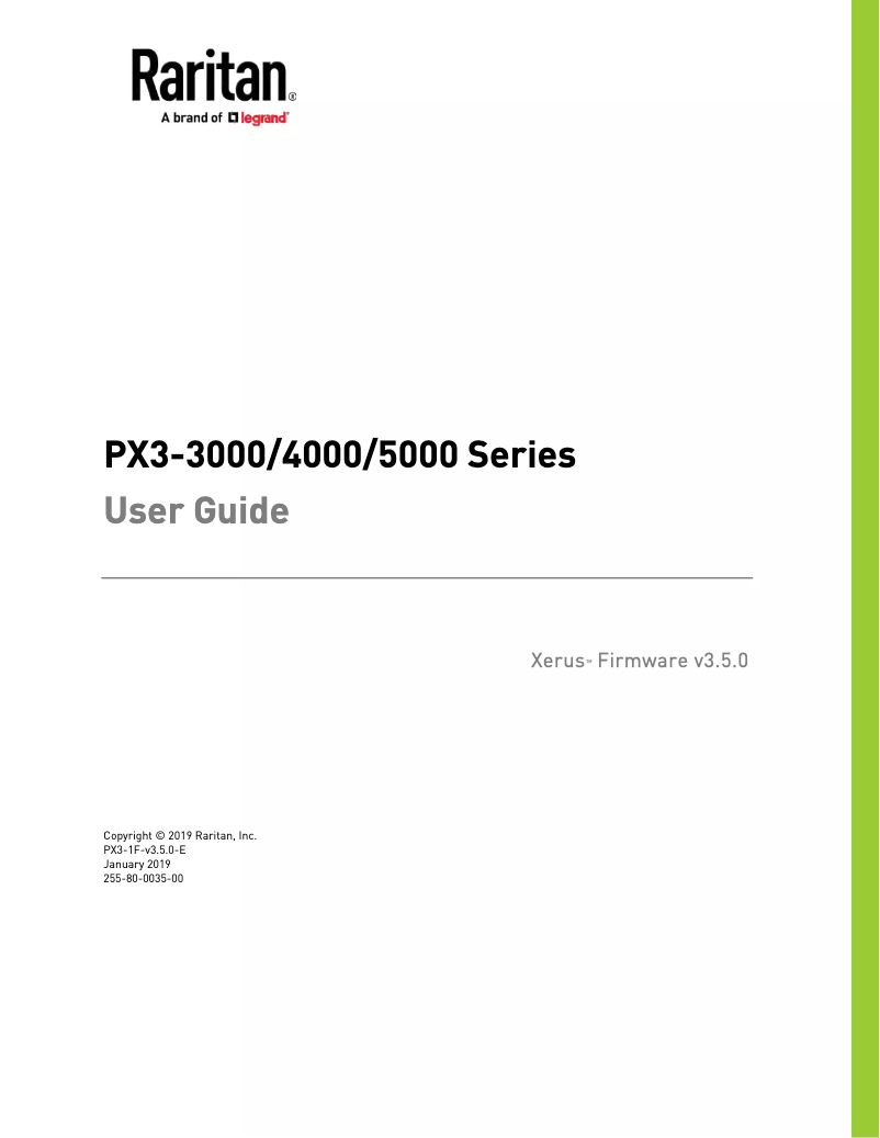 Página 1 del manual Manual de usuario Raritan Dominion PX3-5146R