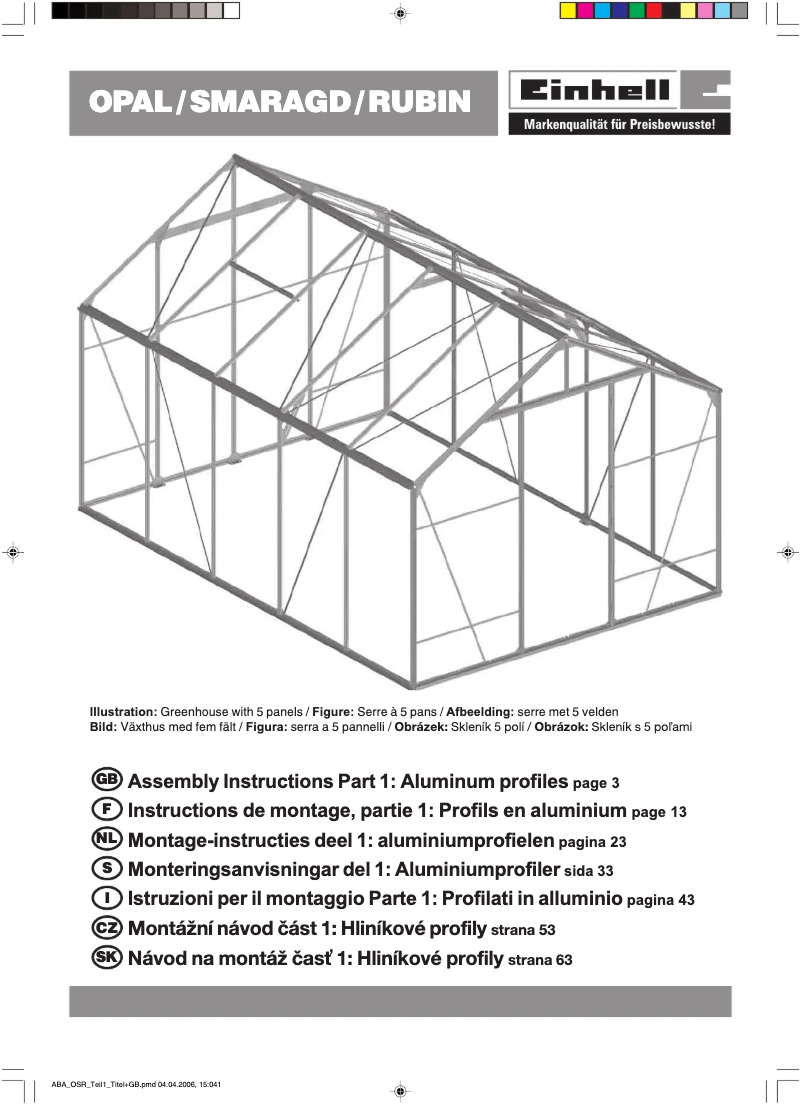 Imagen de la primera página del manual del dispositivo RUBIN 2
