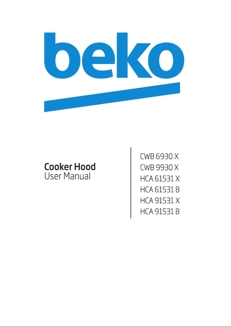 Página 1 del manual Manual de usuario Beko HCA61531X