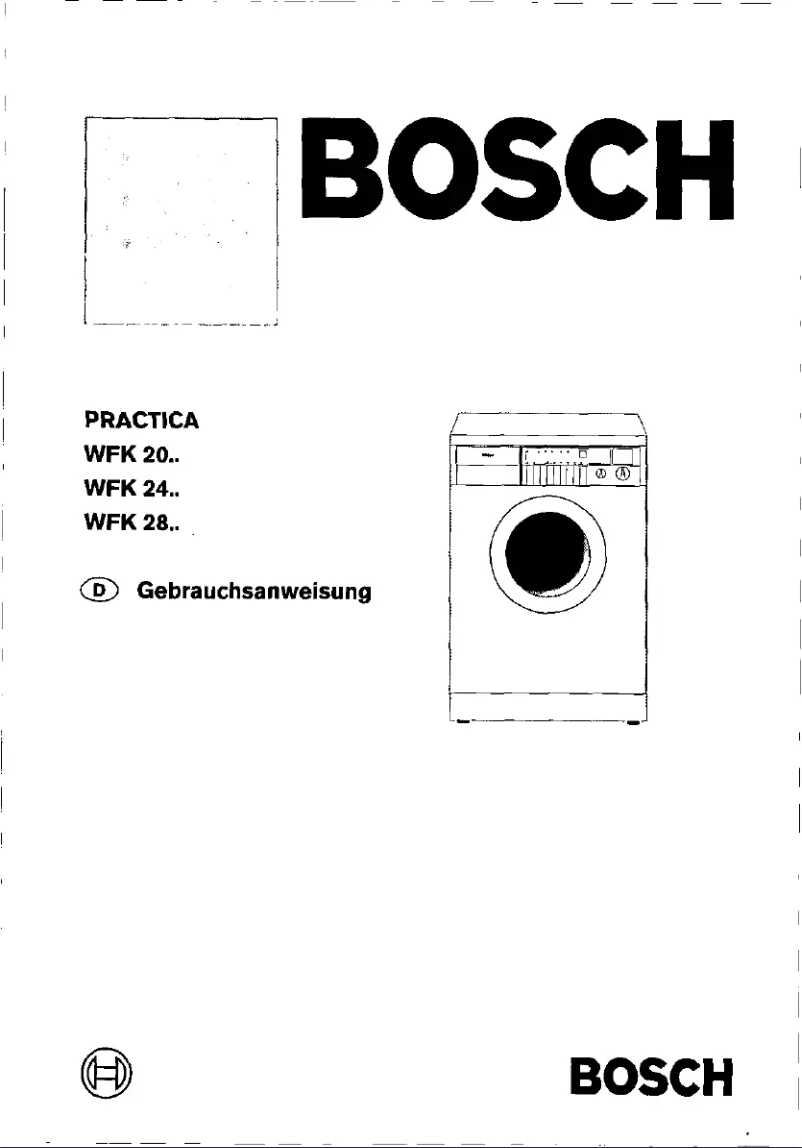 Página 1 del manual Manual de usuario Bosch WFK2891
