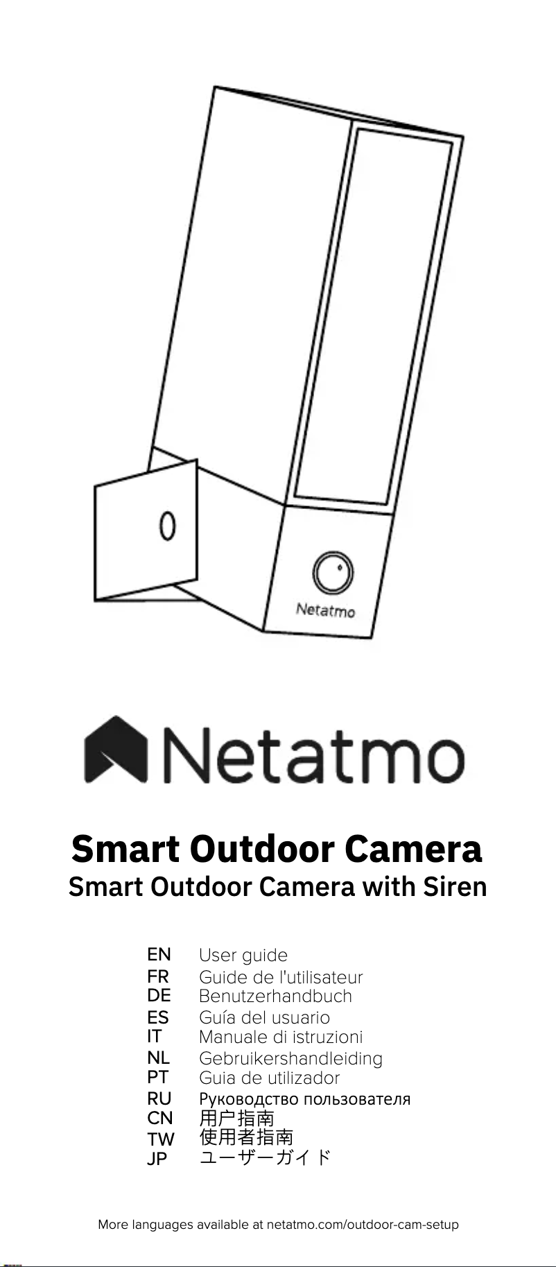 Imagen de la primera página del manual del dispositivo Smart Outdoor Camera