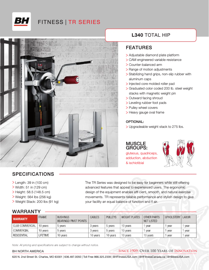Imagen de la primera página del manual del dispositivo L340