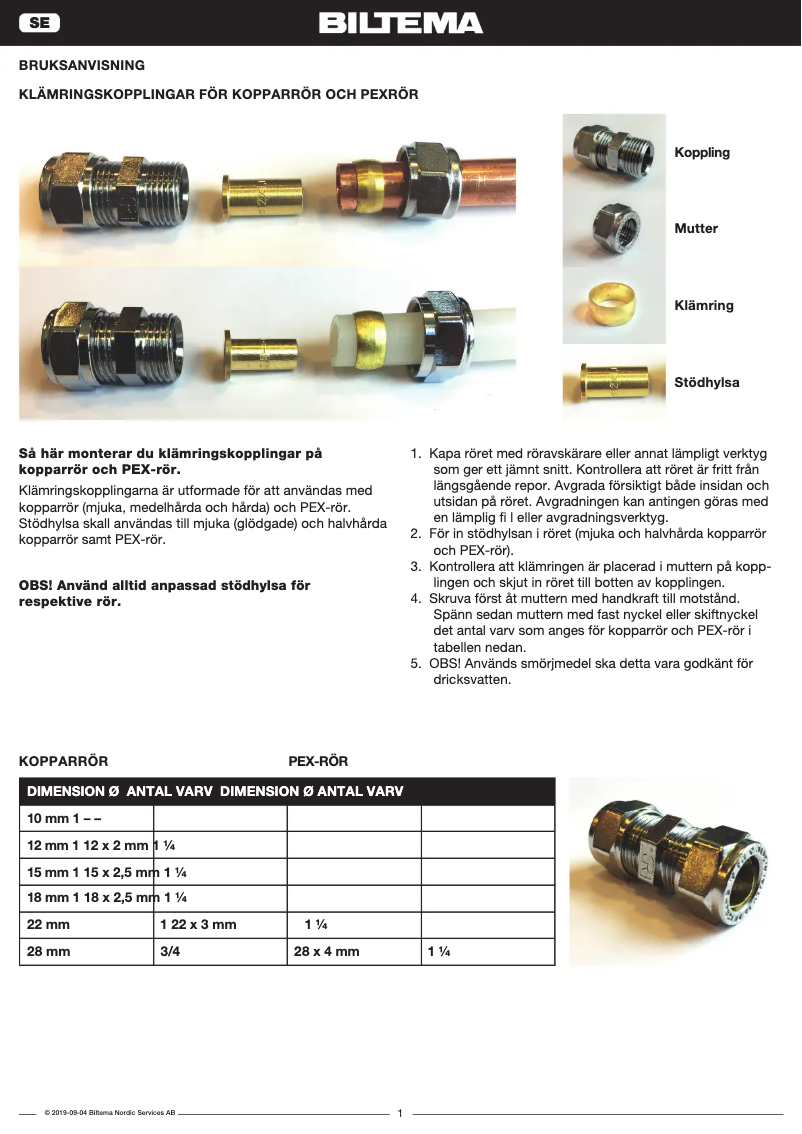 Página nº 1 - Manual de usuario Biltema 86-6067