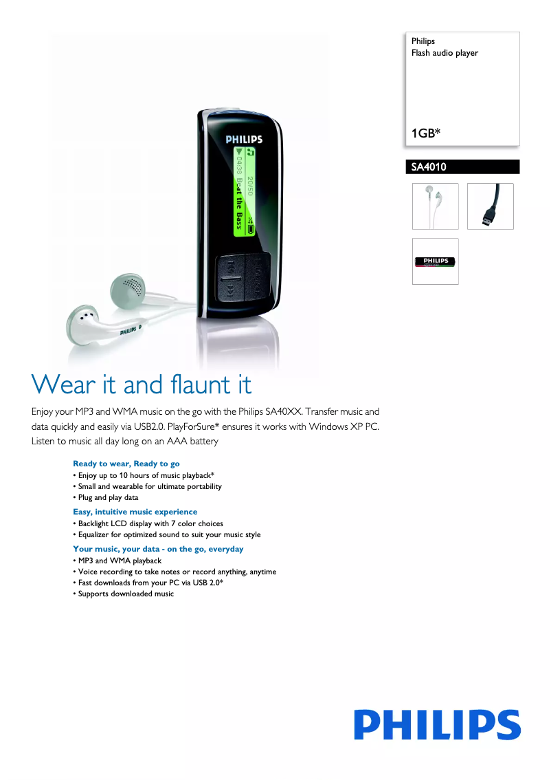 Imagen de la primera página del manual del dispositivo SA4010