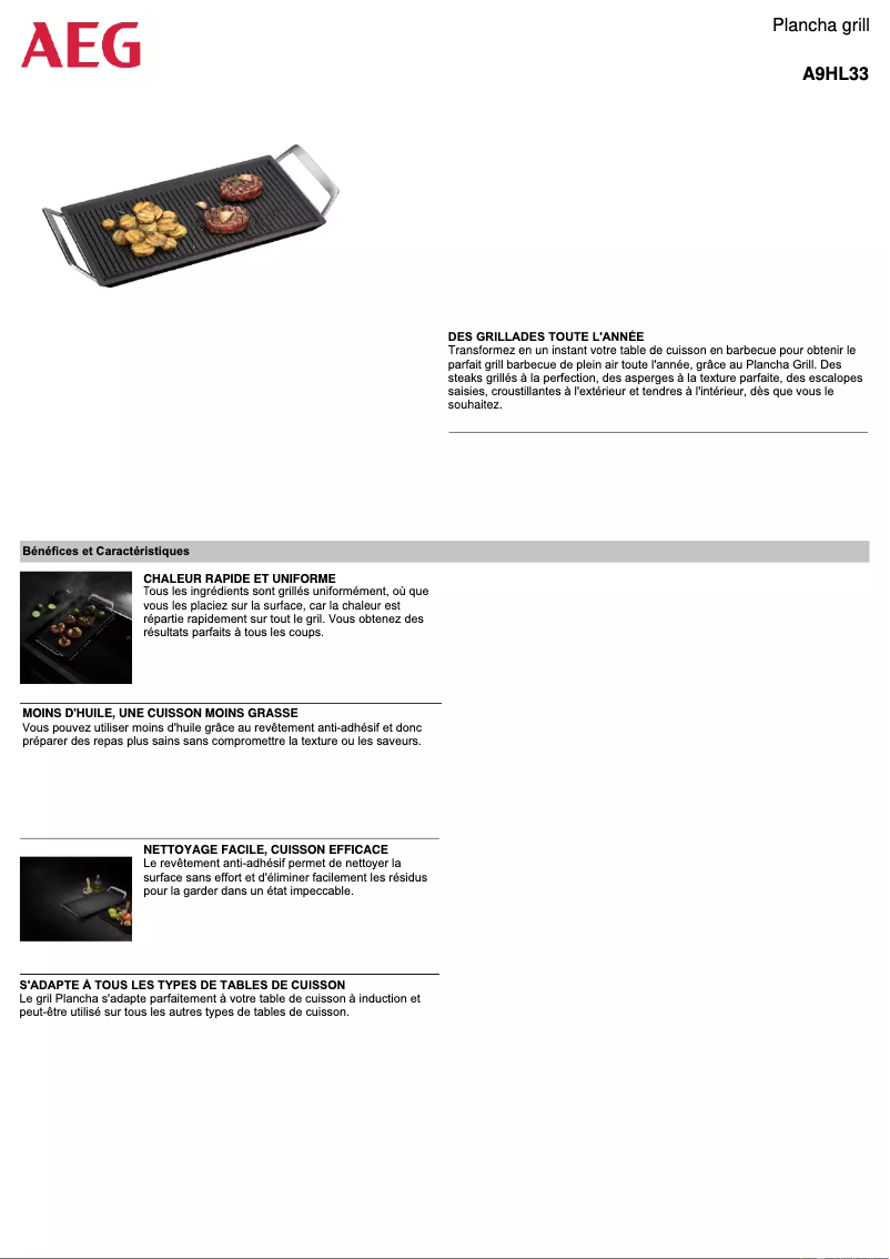 Imagen de la primera página del manual del dispositivo A9HL33