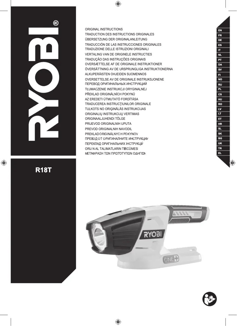 Página 1 del manual Manual de usuario RYOBI One+ R18CK4D