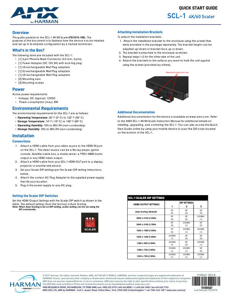Imagen de la primera página del manual del dispositivo SCL-1