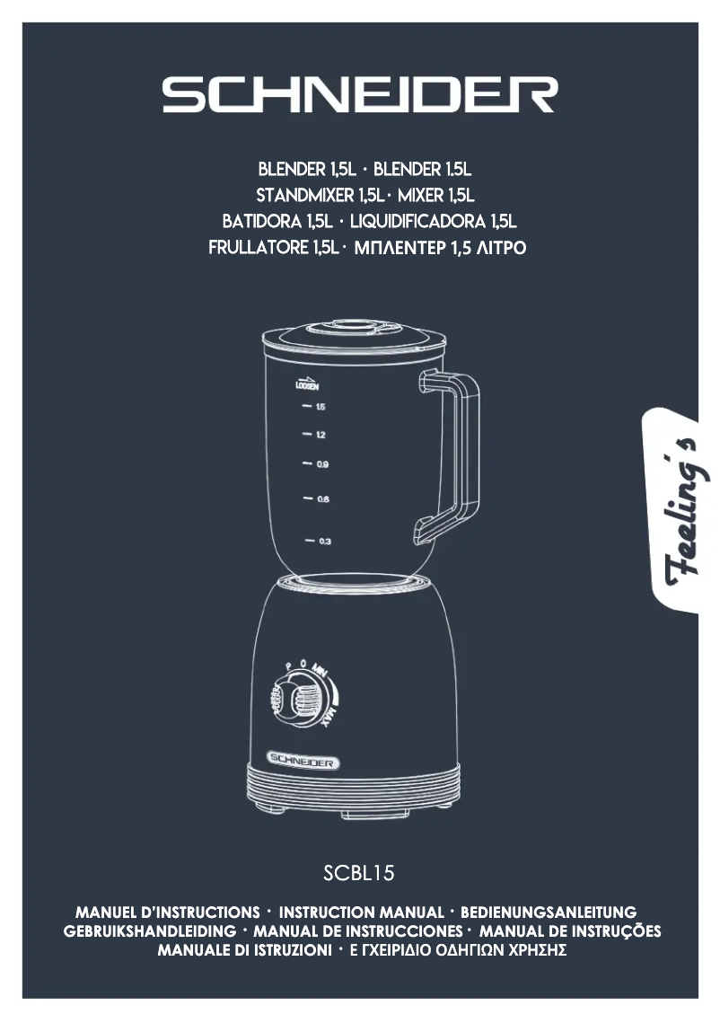 Imagen de la primera página del manual del dispositivo SCBL15ACA