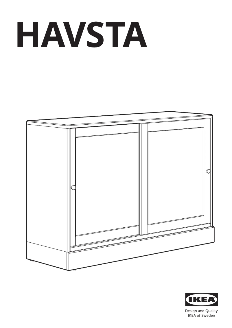 Página 1 del manual Manual de usuario Ikea HAVSTA 304.151.97