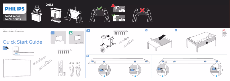 Imagen de la primera página del manual del dispositivo 70PUS6704