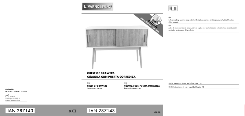 Página 1 del manual Manual de usuario Livarno Lux IAN 287143