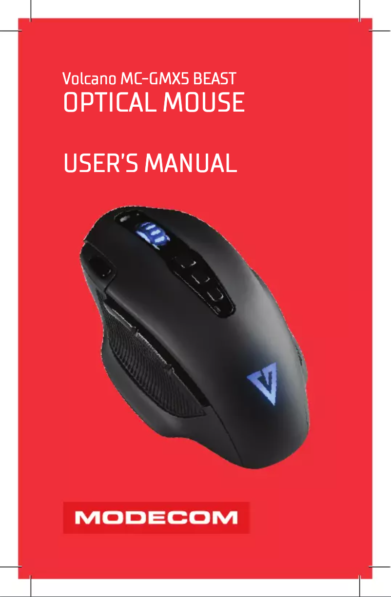 Imagen de la primera página del manual del dispositivo Volcano MC-GMX5 BEAST