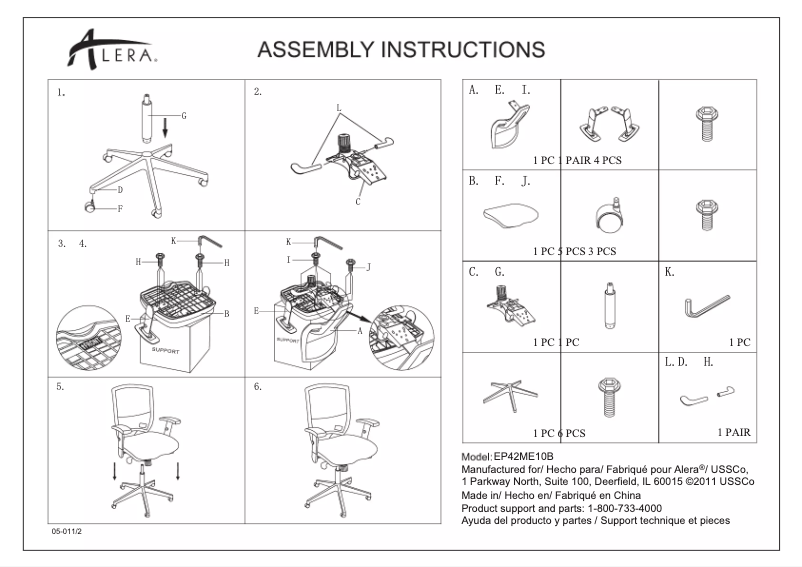 Página 1 del manual Manual de usuario Alera Epoch EP42ME10B