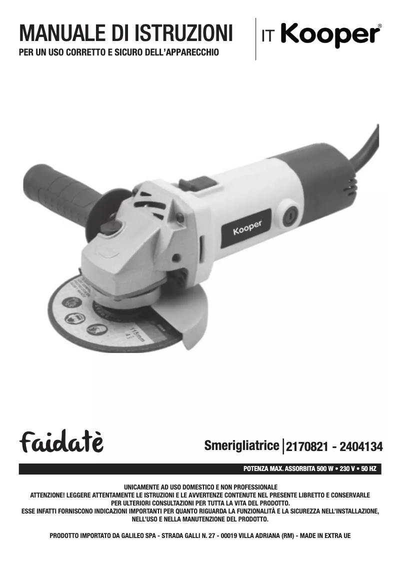 Página 1 del manual Manual de usuario Kooper 2170821