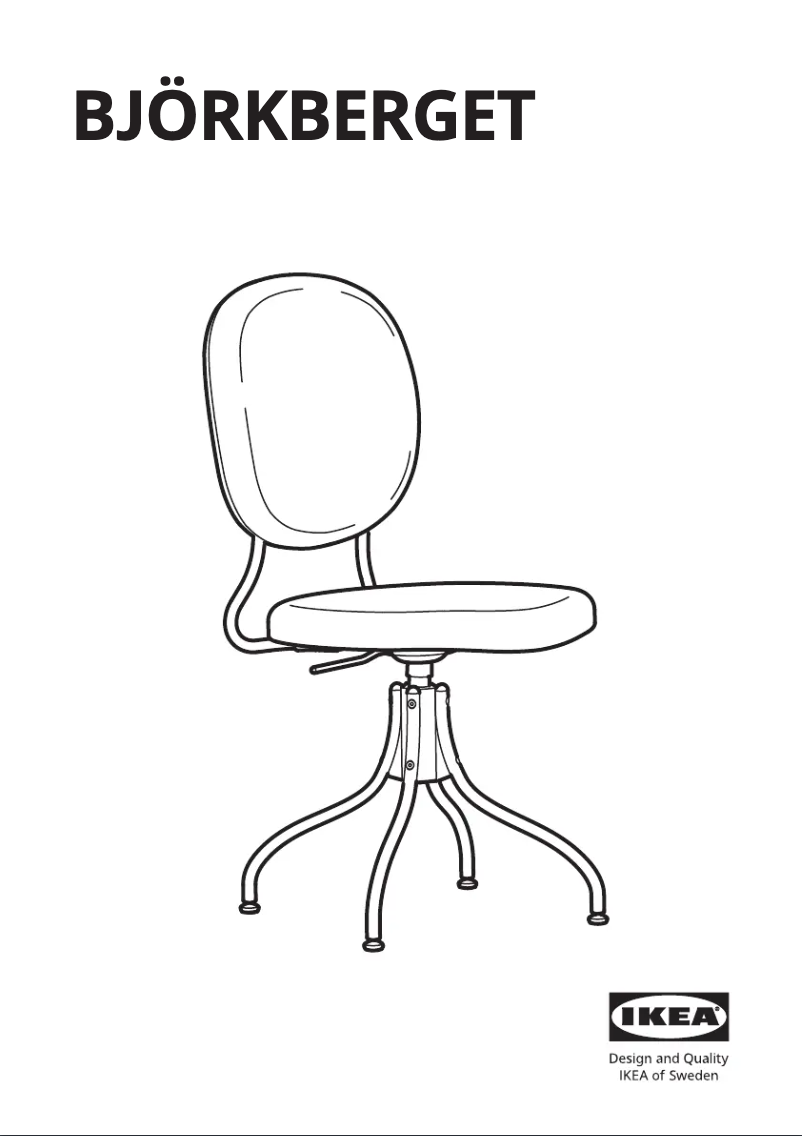 Imagen de la primera página del manual del dispositivo BJÖRKBERGET 203.086.78