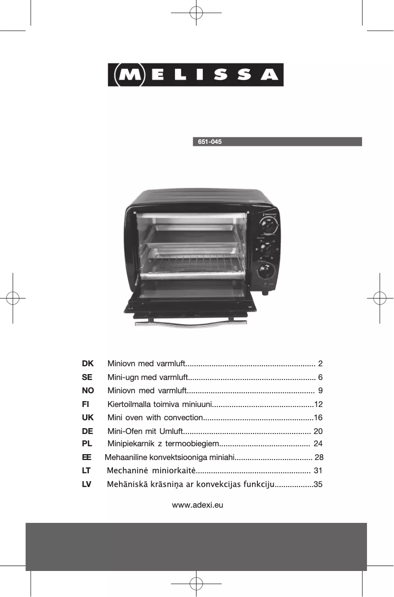 Imagen de la primera página del manual del dispositivo 651045