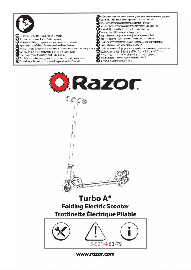 Página 1 del manual Manual de usuario Razor Turbo A