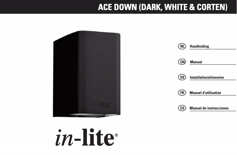 Página 1 del manual Manual de usuario in-lite Ace Down