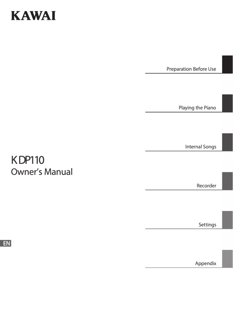 Imagen de la primera página del manual del dispositivo KDP110