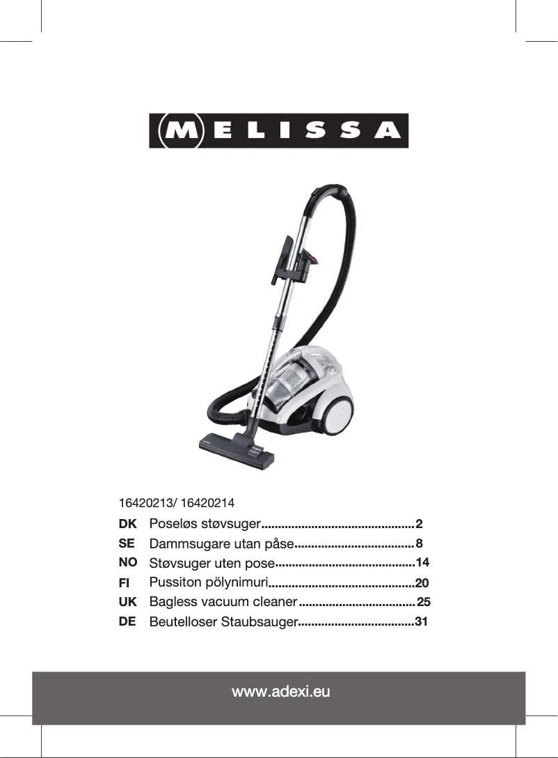 Página nº 1 - Manual de usuario Melissa 16420214