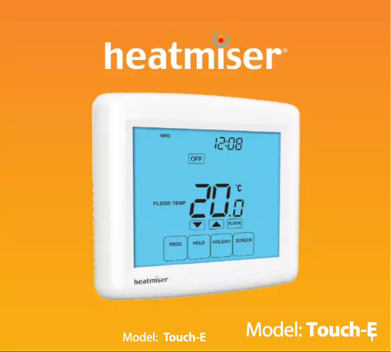 Página 1 del manual Manual de usuario Heatmiser Touch-E