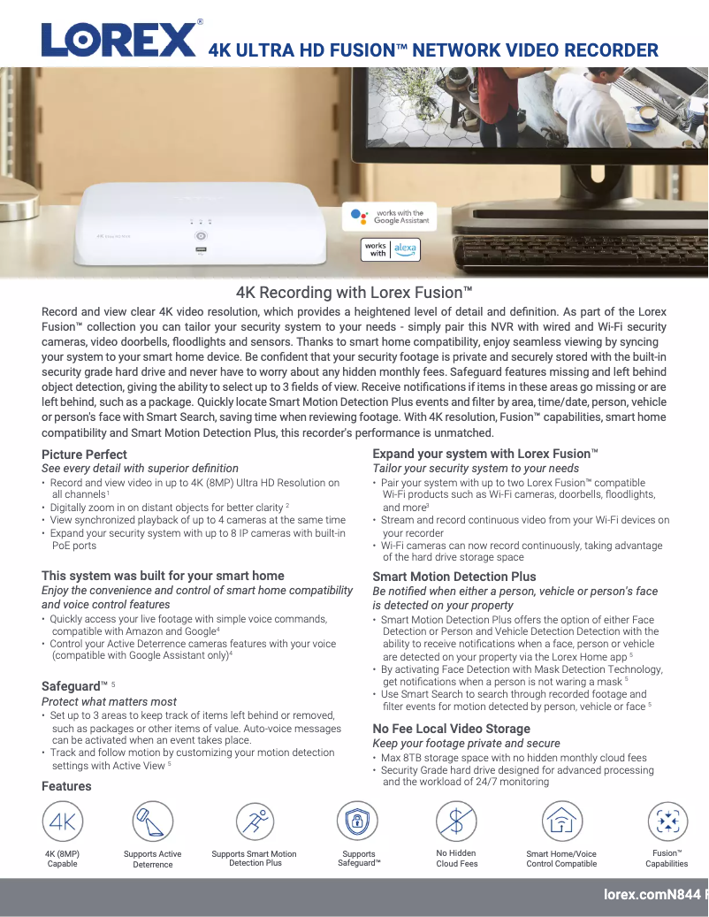 Imagen de la primera página del manual del dispositivo N844A82