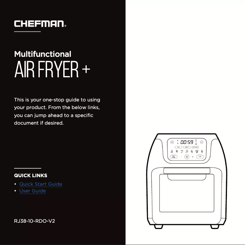 Página 1 del manual Manual de usuario Chefman Air Fryer+ RJ38-10-RDO-V2