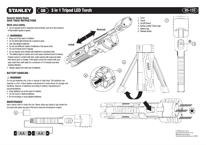 Imagen de la primera página del manual del dispositivo 95-155