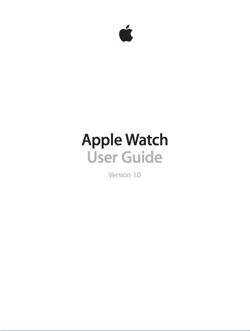 Página 1 del manual Manual de usuario Apple Watch Sport