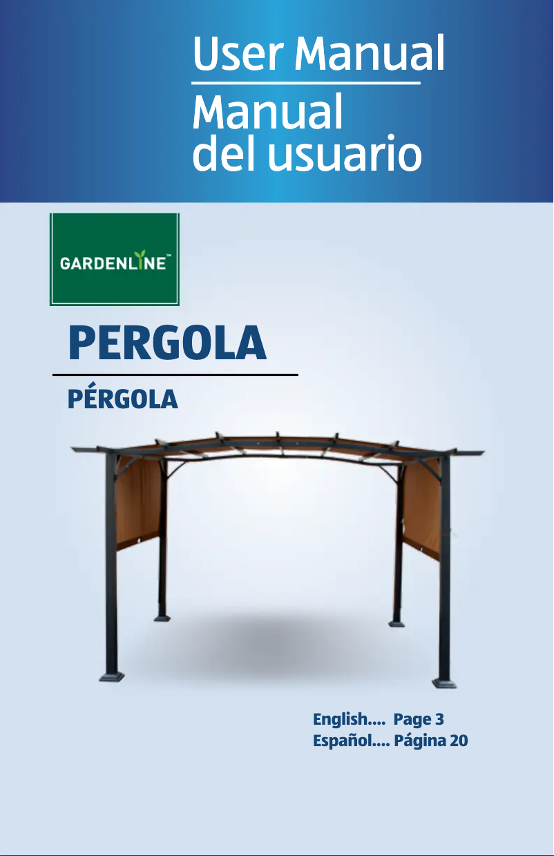 Página 1 del manual Manual de usuario Gardenline Pergola 21919-17/49964-17