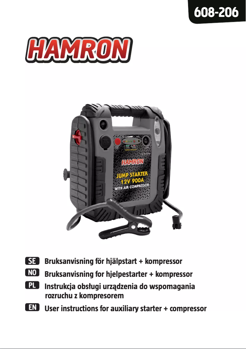 Imagen de la primera página del manual del dispositivo 608-206