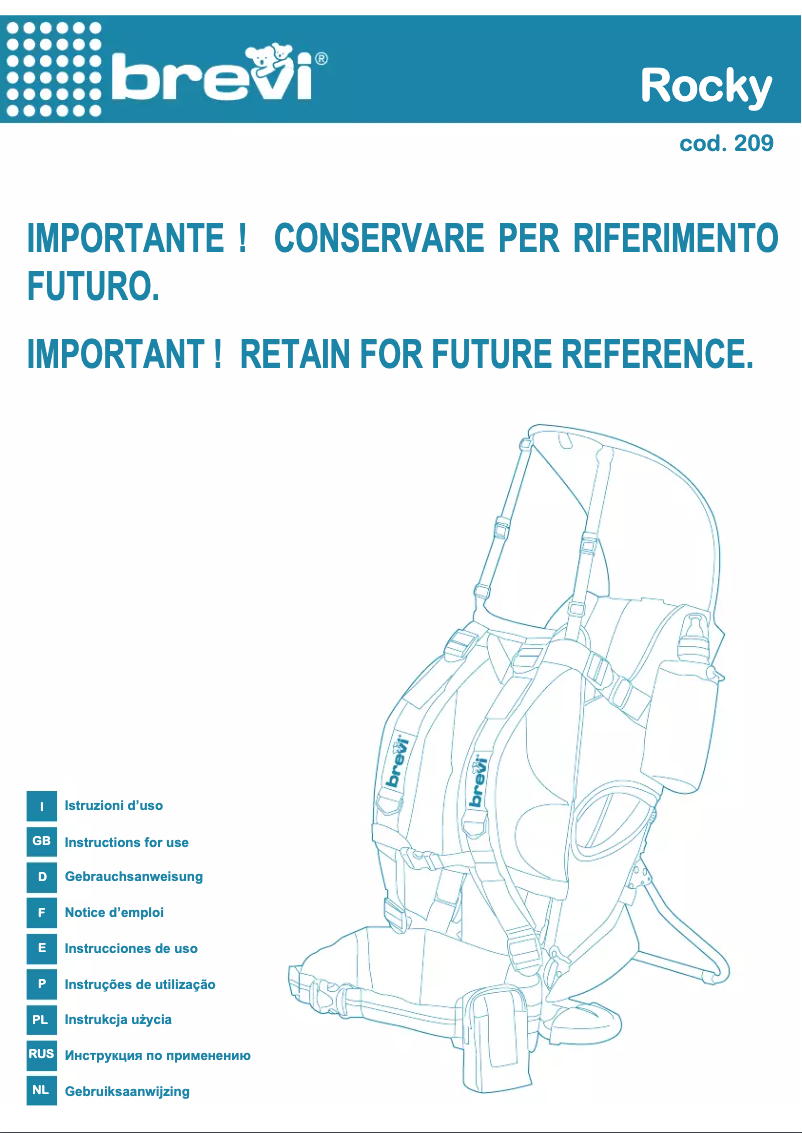 Página nº 1 - Manual de usuario Brevi Rocky