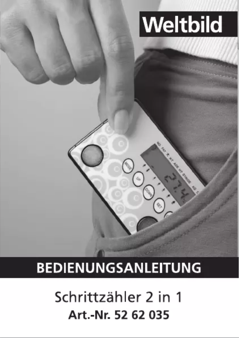 Página 1 del manual Manual de usuario Weltbild 52 62 035