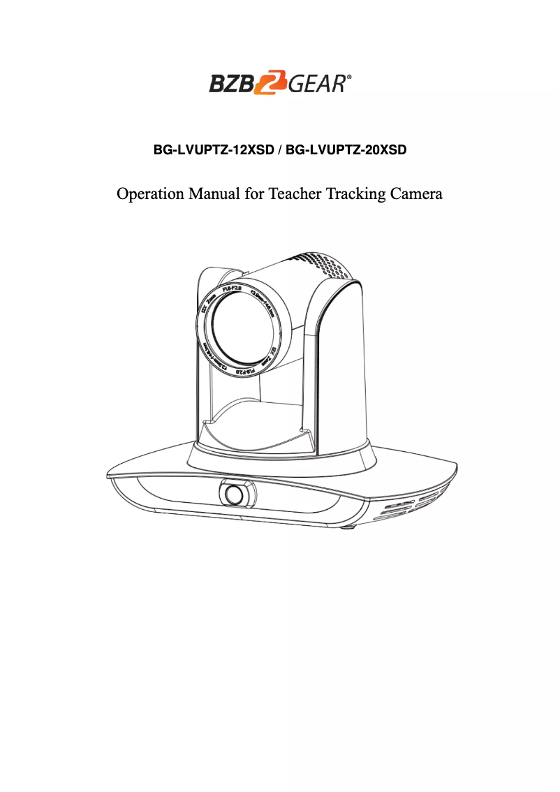 Imagen de la primera página del manual del dispositivo BG-LVUPTZ-20XSD