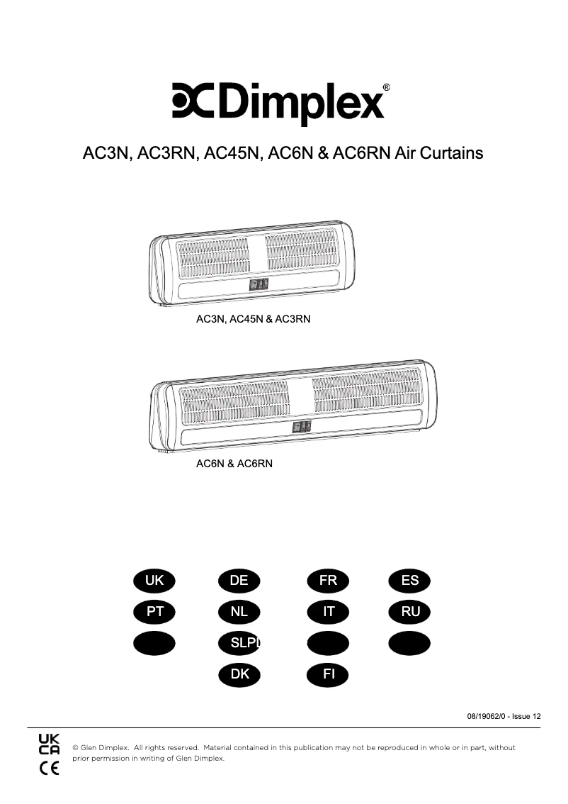 Página 1 del manual Manual de usuario Dimplex AC6N