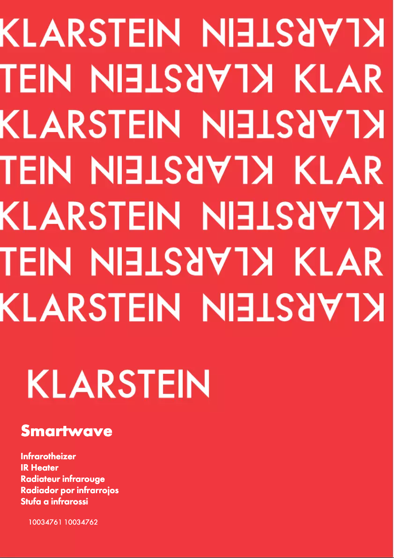 Página 1 del manual Manual de usuario Klarstein 10034761