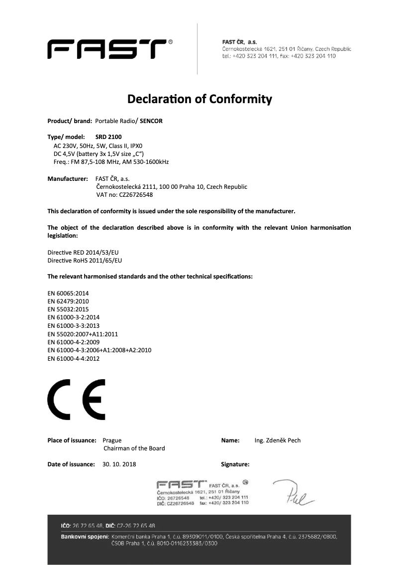 Página nº 1 - Manual de usuario Sencor SRD 2100 W