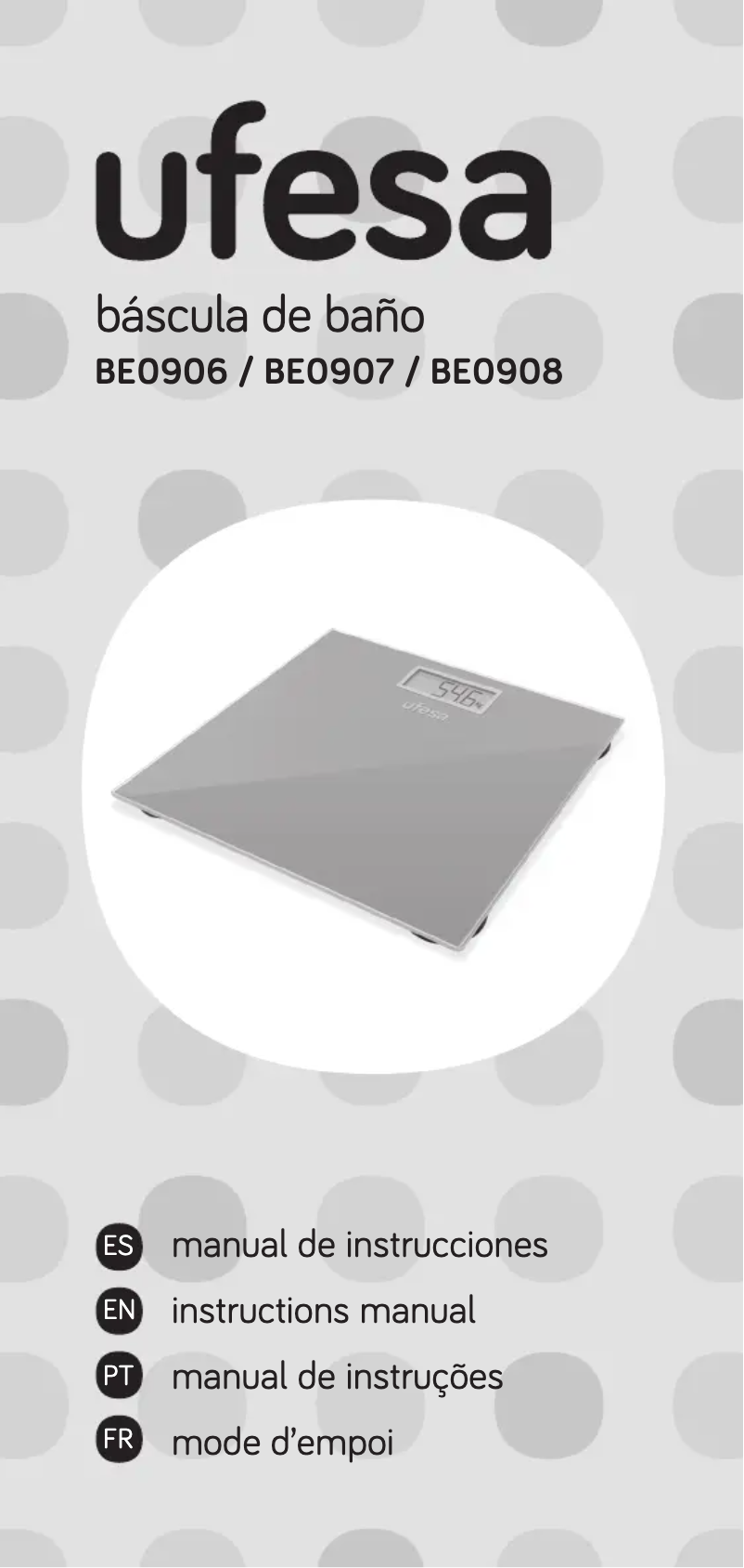 Imagen de la primera página del manual del dispositivo BE0906