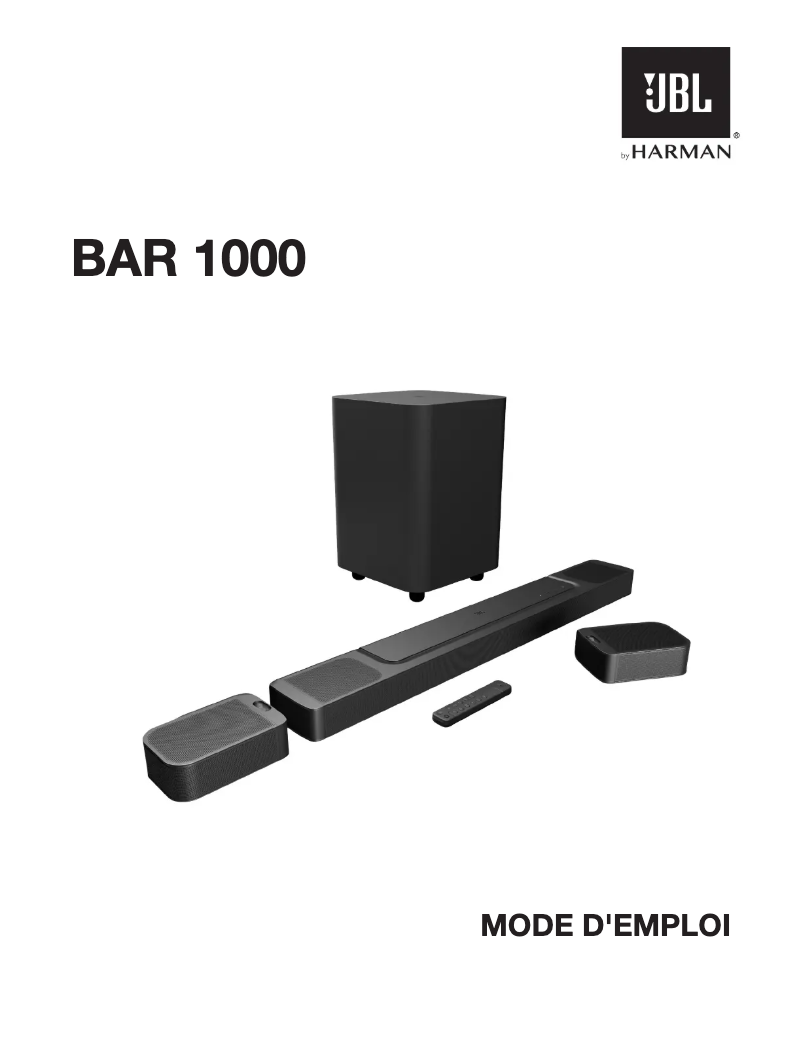 Página 1 del manual Manual de usuario JBL Bar 1000