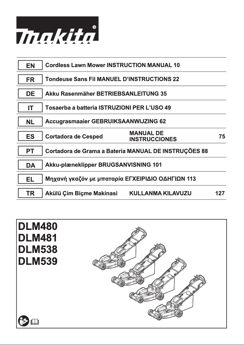 Imagen de la primera página del manual del dispositivo DLM480Z