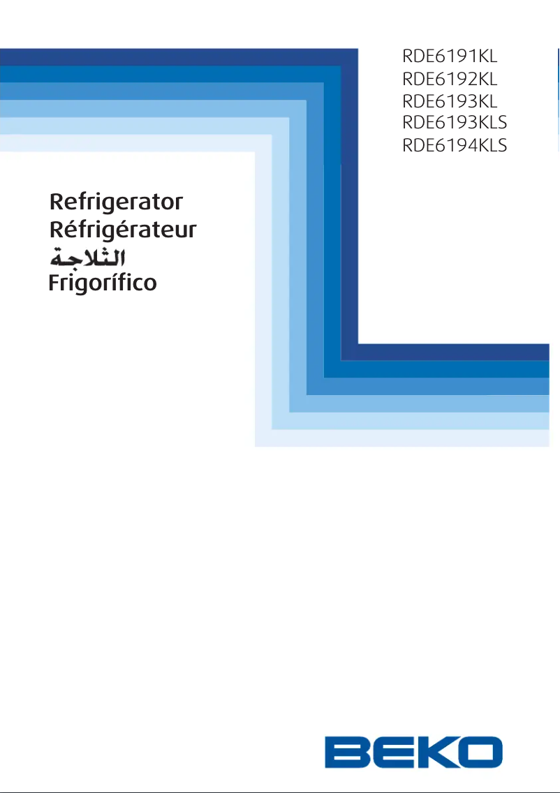 Página 1 del manual Manual de usuario Beko RDE 6194 KLS